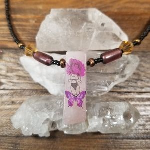 Suggestive Stones Series no.9 - Rose Quartz-Handmade